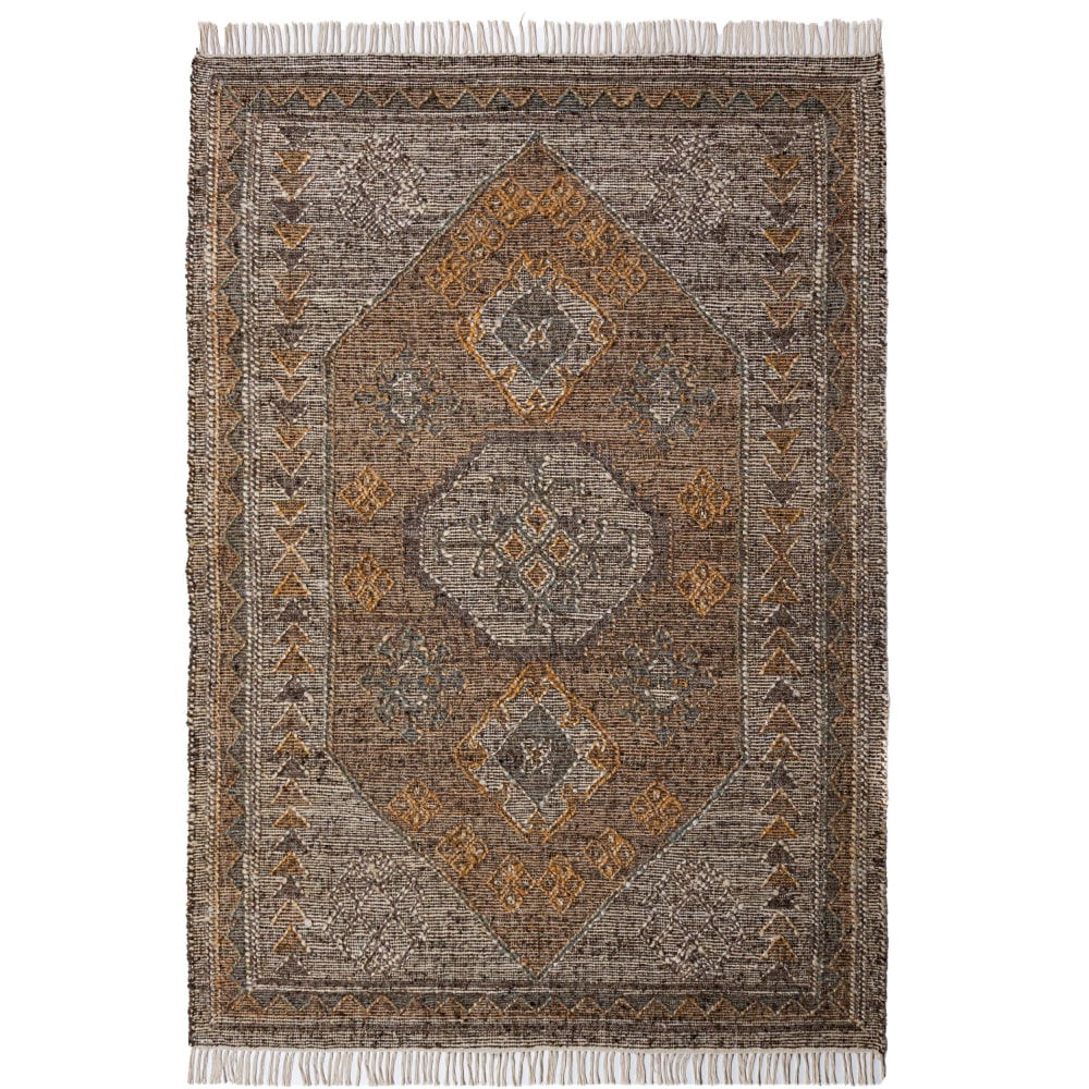 Tapis en jute et laine 140x200cm