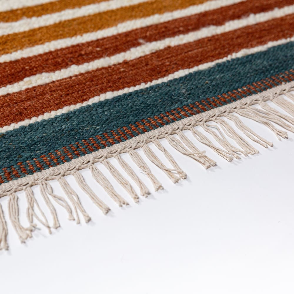 Tapis en laine multicolore 140x200cm — vue 4