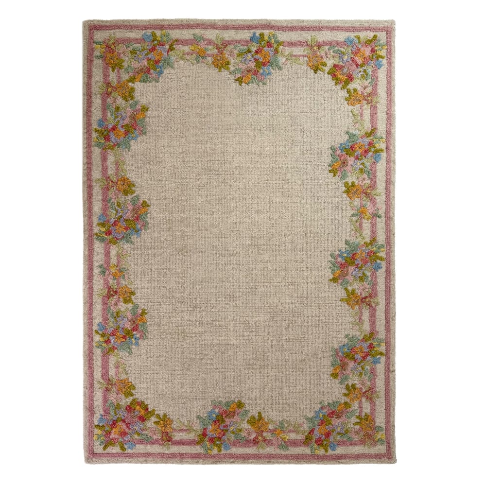 Tapis en laine multicolore 140x200cm