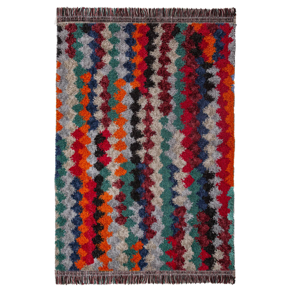 Tapis shaggy multicolore 133x190cm
