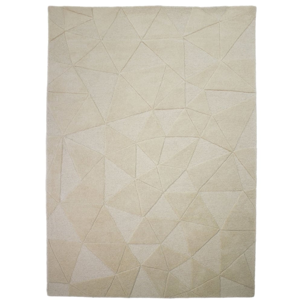 Tapis en laine beige 120x170cm