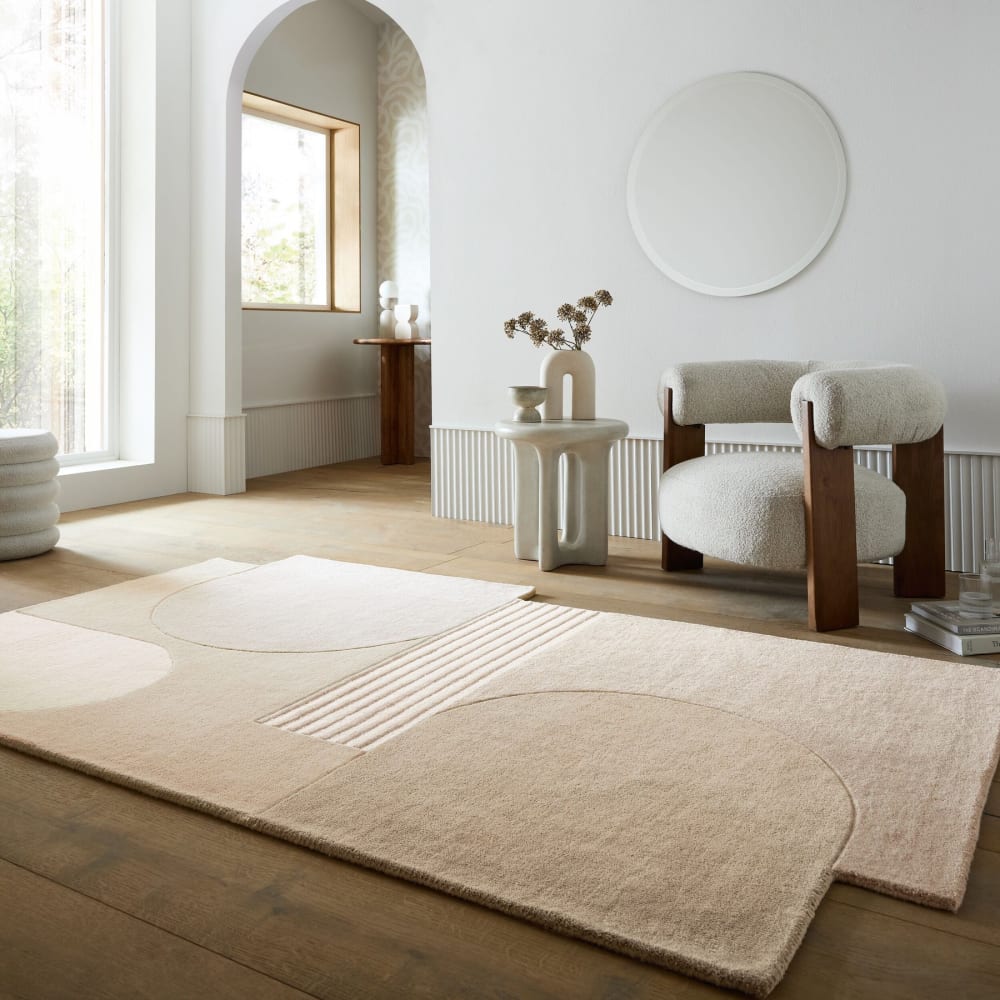 Tapis pure laine beige 150x240cm — vue 3