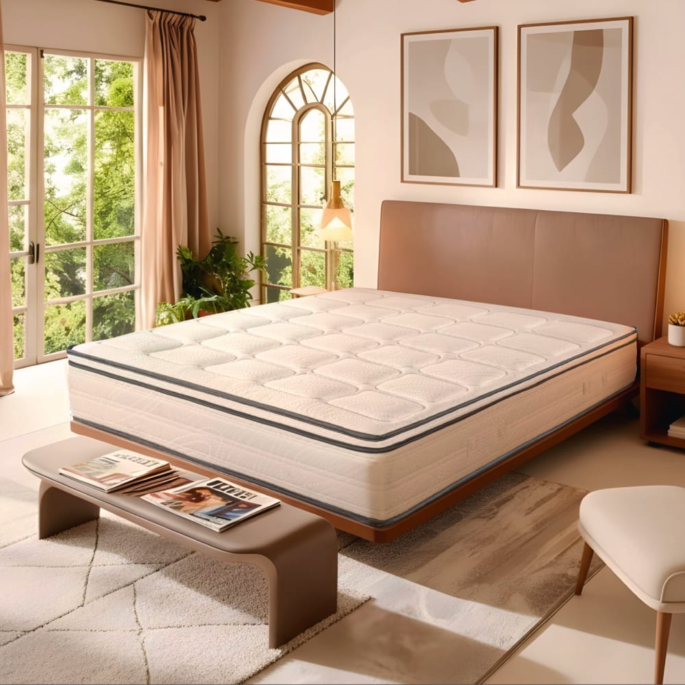 Weiße Memory-Matratze 160x190x25 cm - Maisons Du Monde