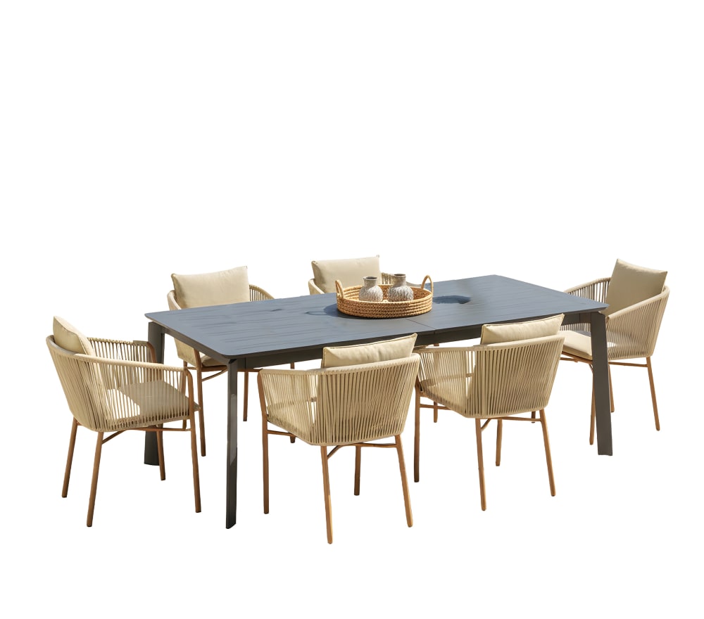 Ensemble table et 8 chaises