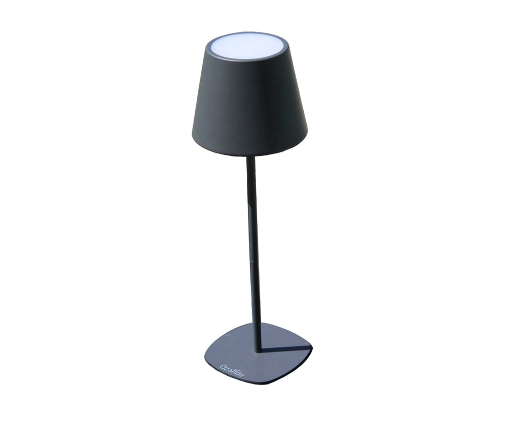 Lampe de table sans fil en métal   4 en 1   anthracite
