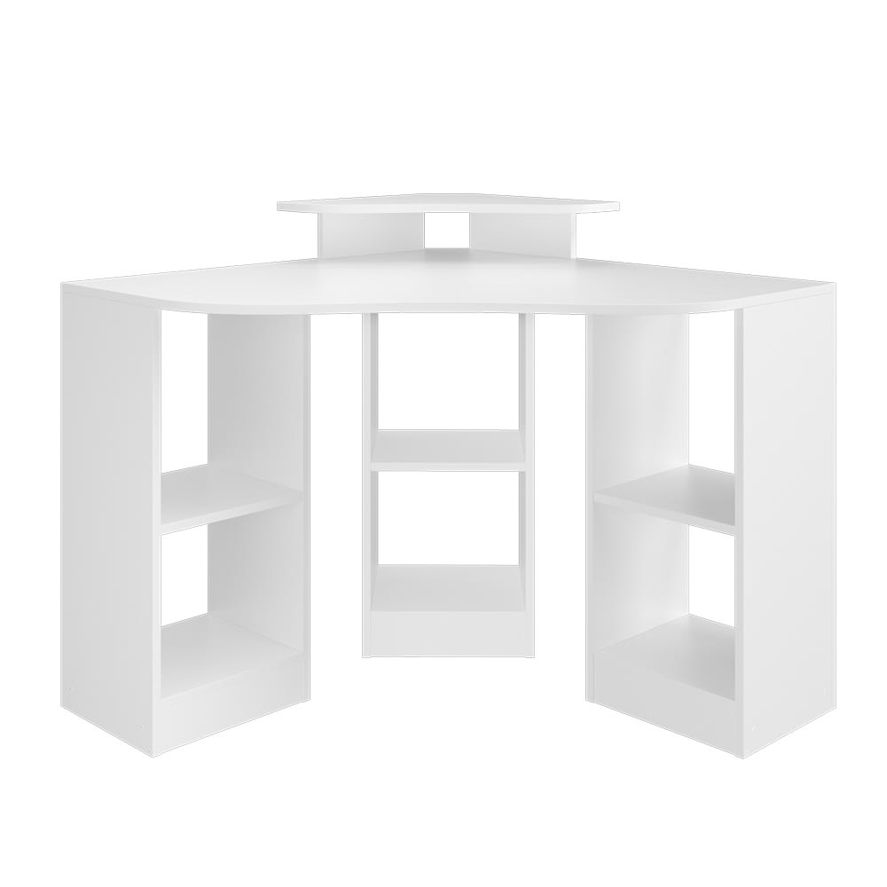 bureau d’angle blanc