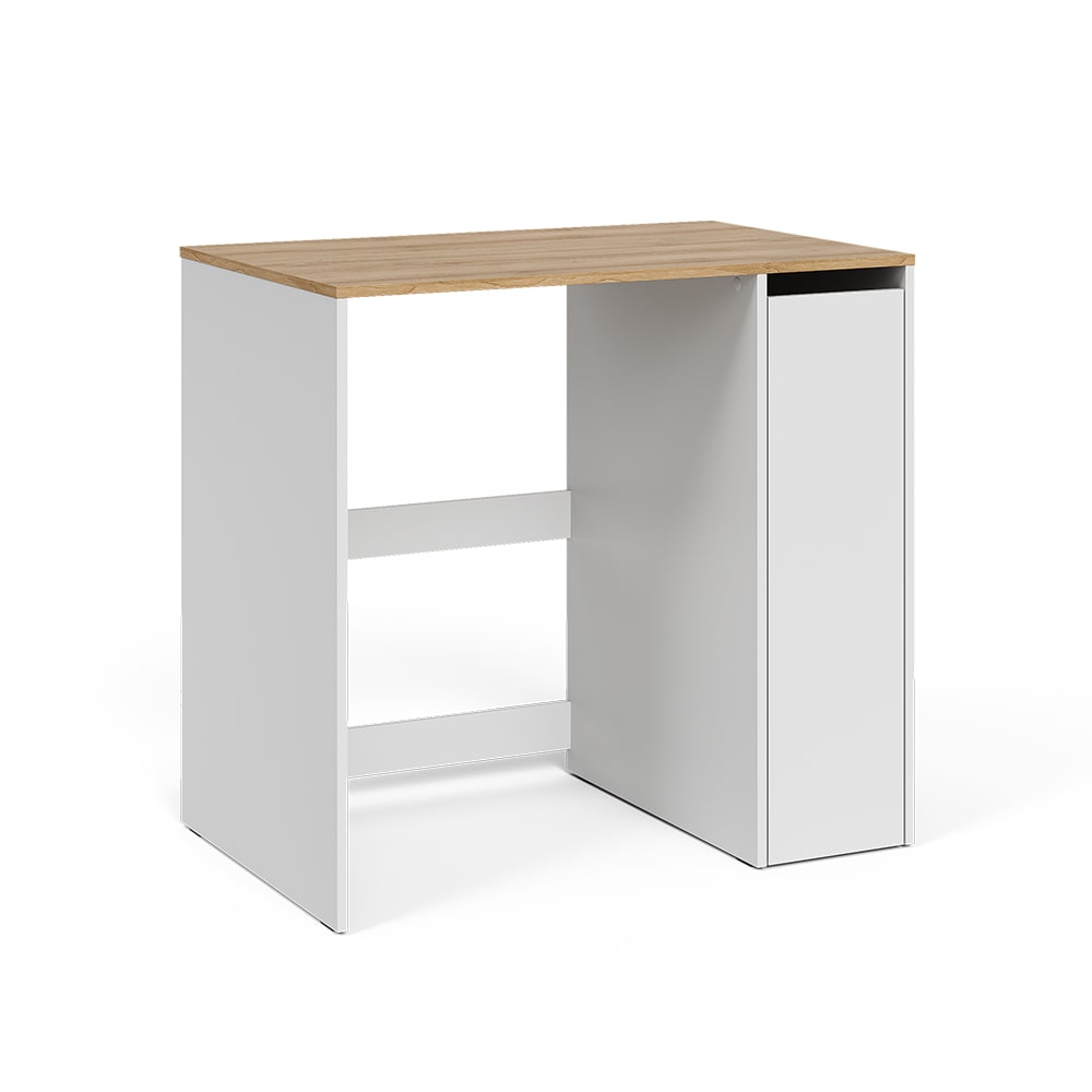 Armoire machine à laver avec compartiments et porte Blanche 94x88