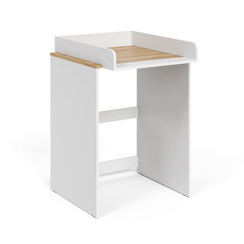 Armoire machine à laver avec plan à langer Blanche 68x88 cm