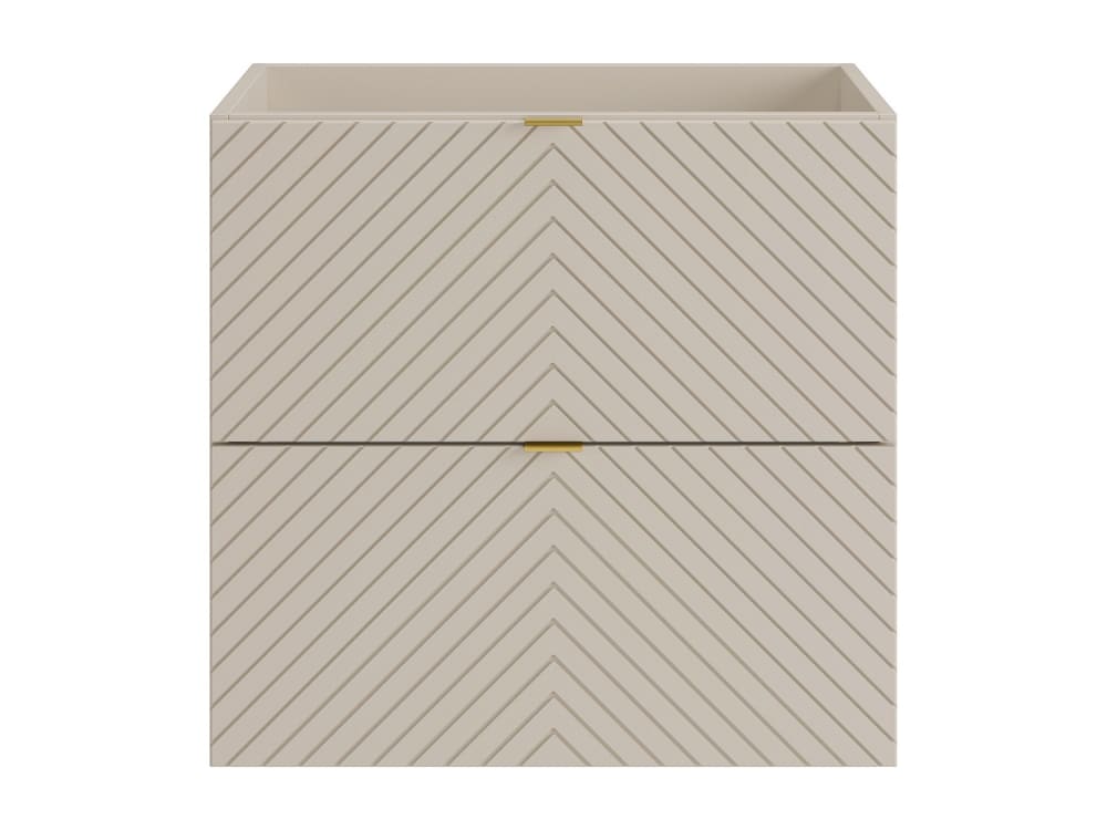 Meuble sous vasque effet bois beige