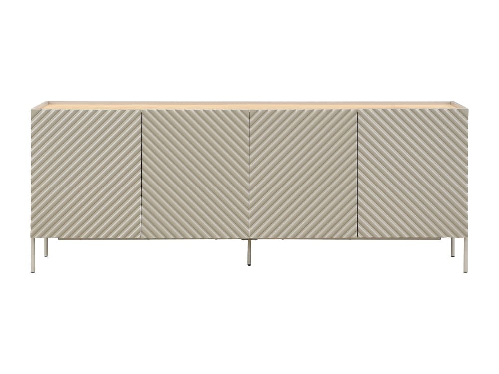 Buffet effet bois beige
