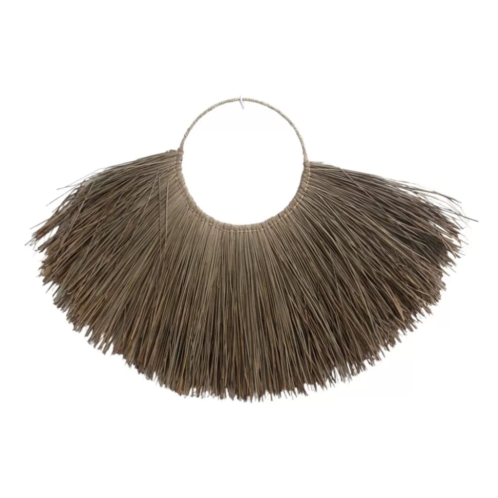 Collier décoratif en raphia - Décoration murale75x116x3