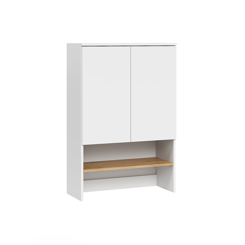 Armoire pour machine à laver Blanche/Chêne Artisan 68x100 cm