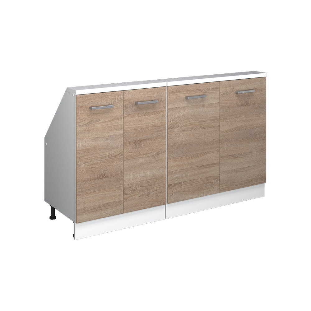 Ensemble de meubles de rangement sous pente lot de 2 sonoma 140x82 cm — Beyit