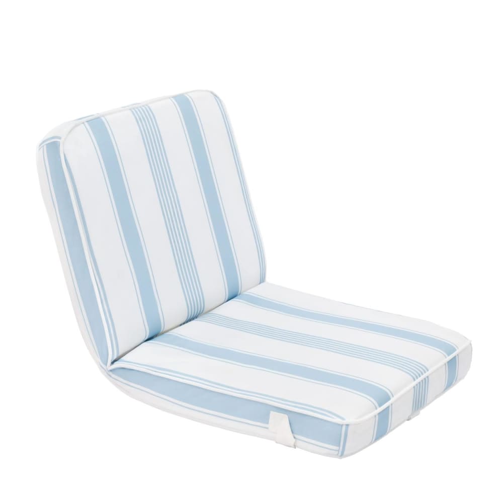Chaise longue pliante inclinable polyester bleue Chaise longue pliante inclinable polyester bleue