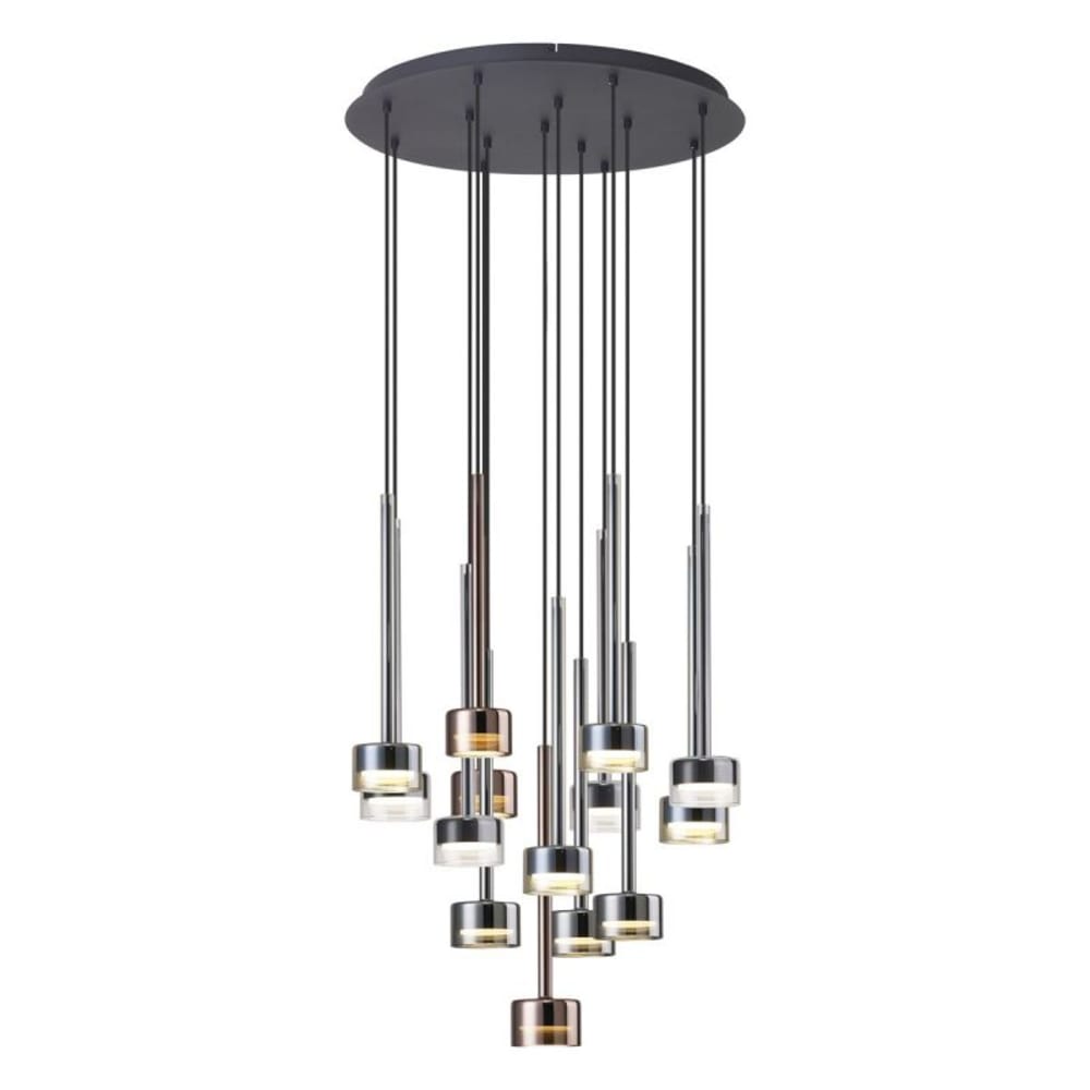 Suspension en verre multicolore — vue 3