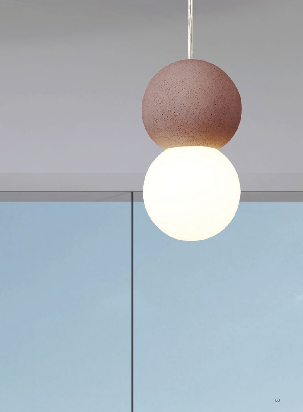 Suspension en métal terracotta — vue 4