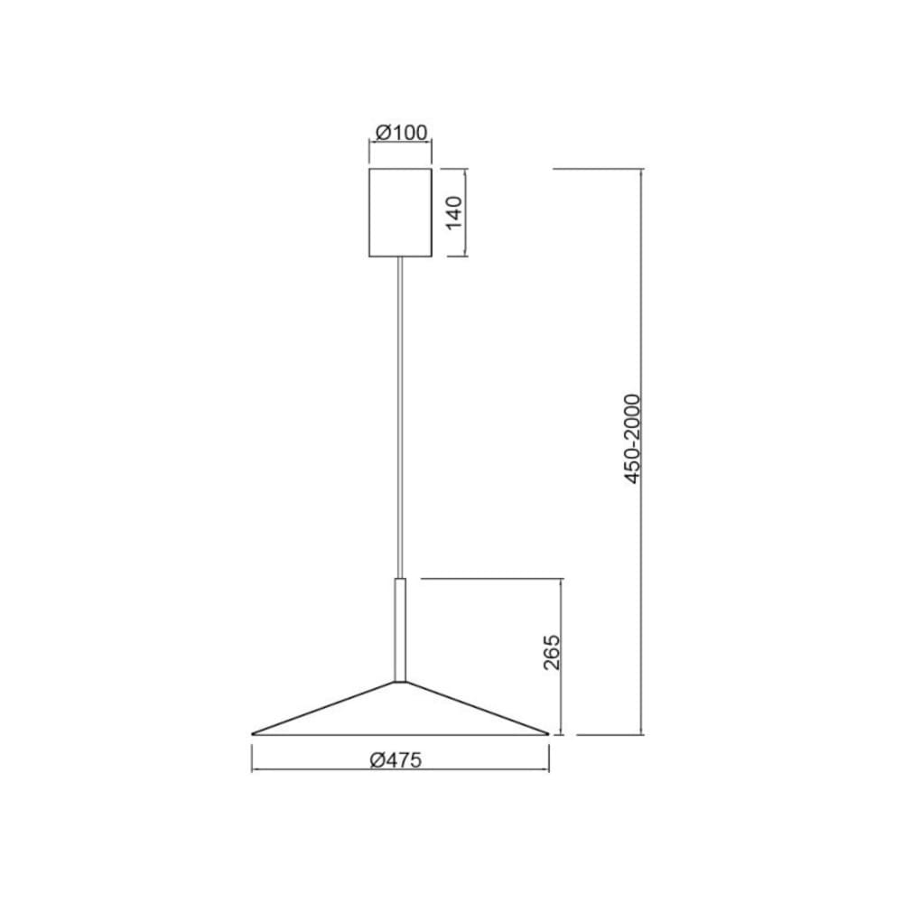 Suspension Led café — vue 4