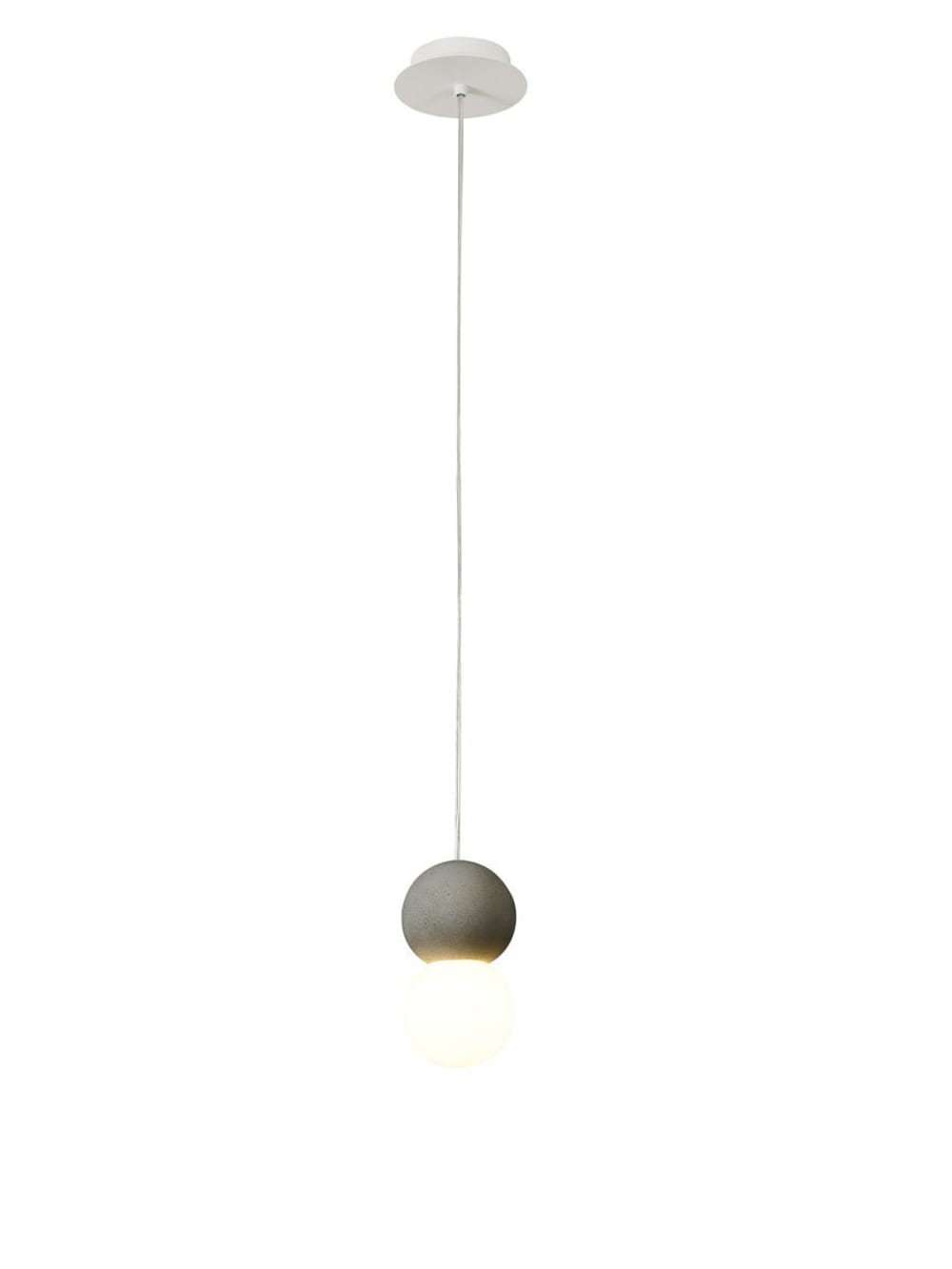 Suspension en métal gris