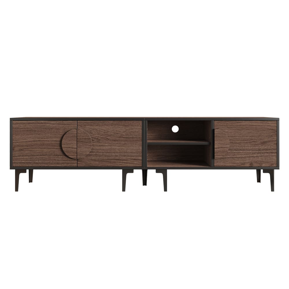 Meuble tv  3 portes effet - l180