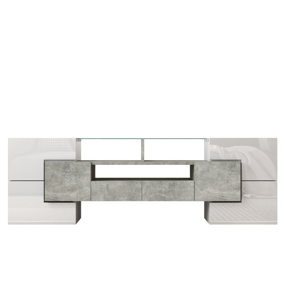 Meuble tv 145 cm blanc