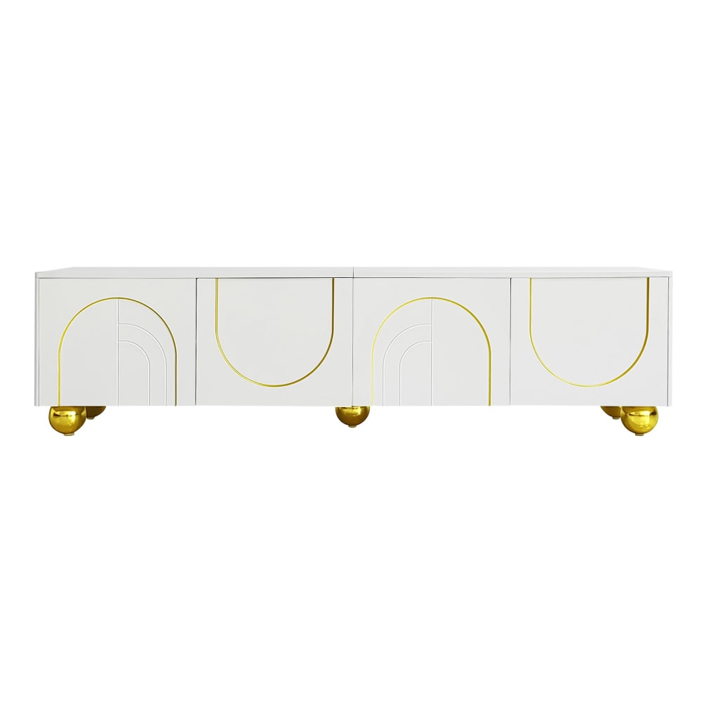 Meuble tv 4 portes push-to-open - 170