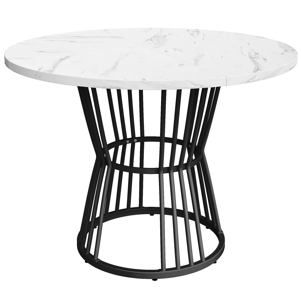Table ronde en marbre,