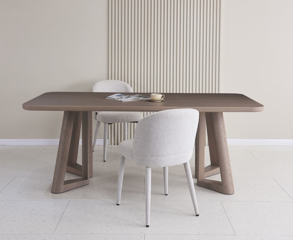 Esstisch 200 x 100 cm, Nussbaum-Furnier - Maisons Du Monde