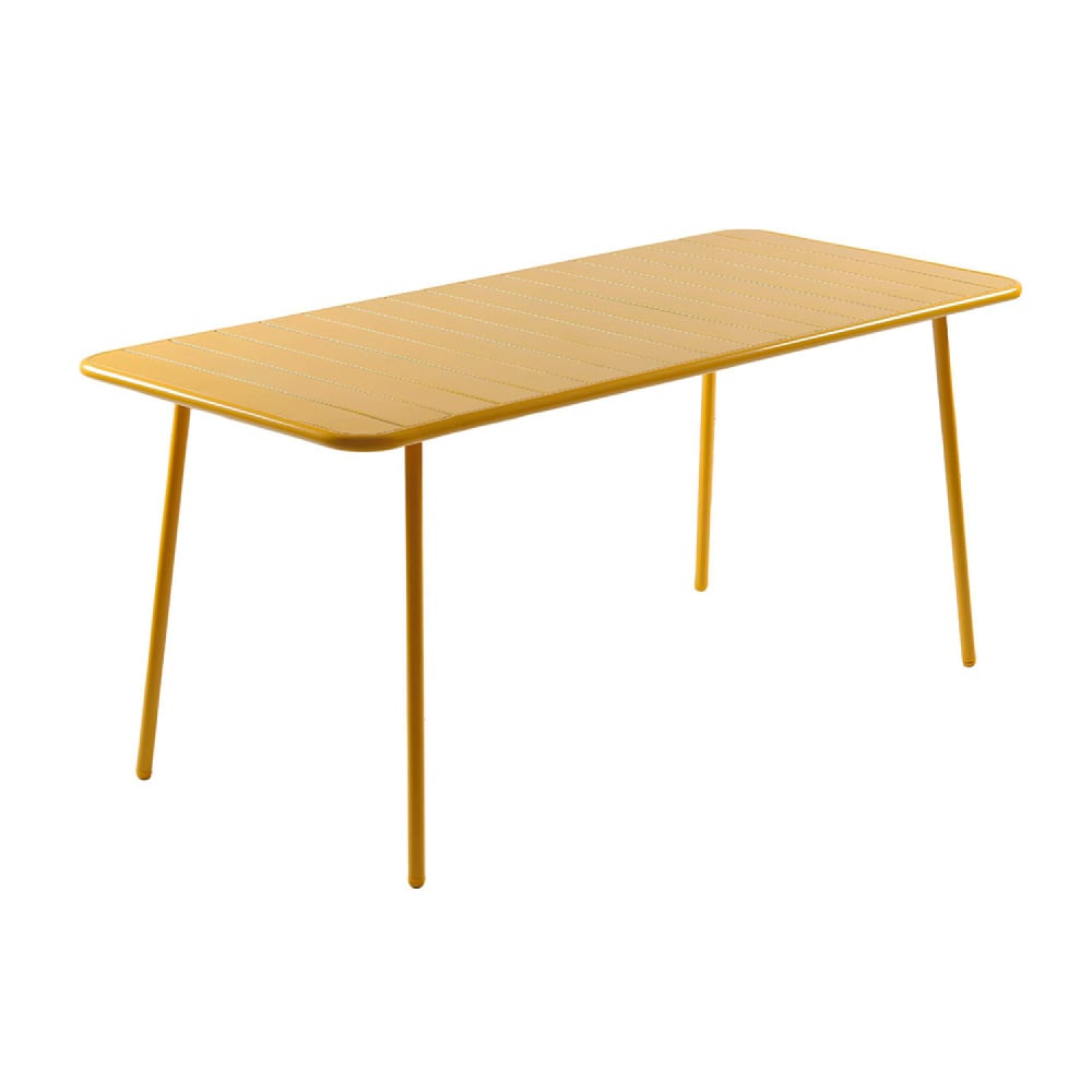 6-Sitzer-Gartentisch 160 cm Gelb - Maisons Du Monde