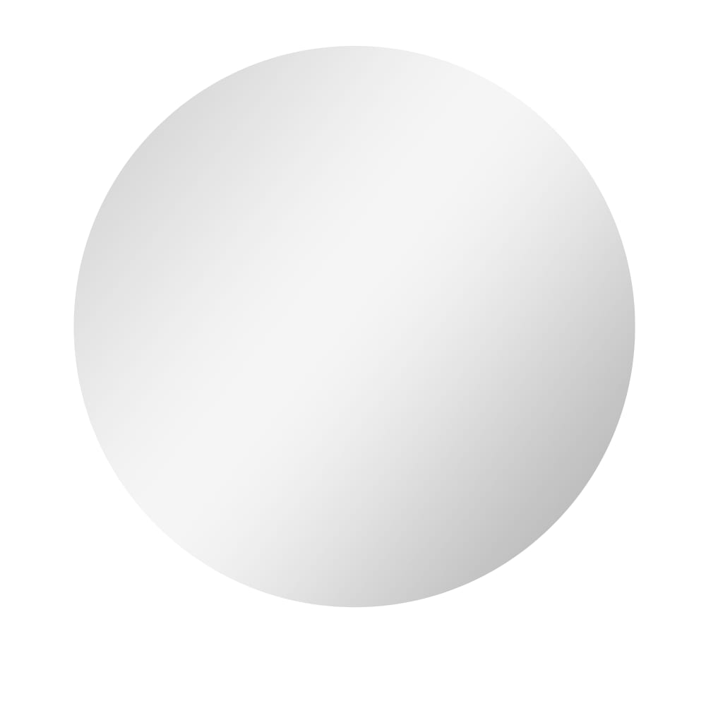 Miroir rond lumineux led système antibuée verre blanc et argent — Beyit