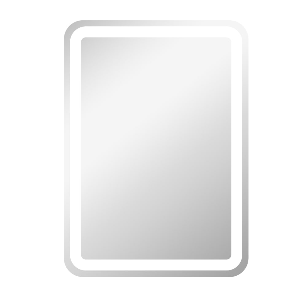 Miroir salle de bain led verre argent