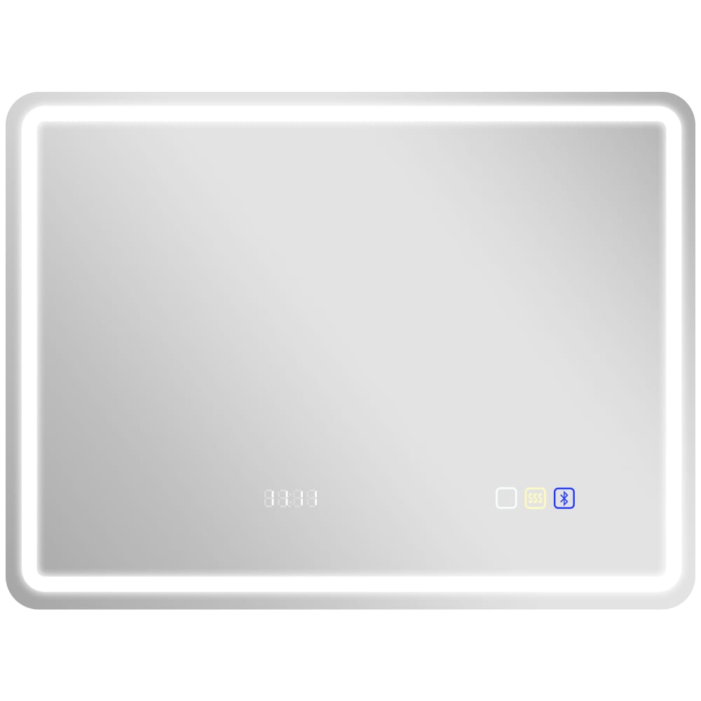 Homcom Bluetooth-Spiegel, Beleuchtung, Silberglas style modern Silber