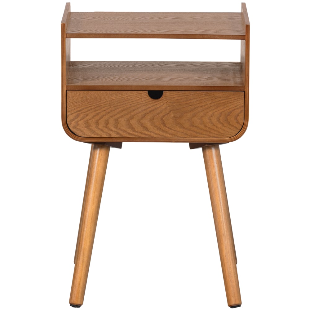 WOOOD Nachttisch aus MDF, Natur style modern Braun Holz