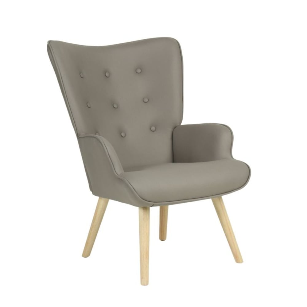 fauteuil pieds polyester