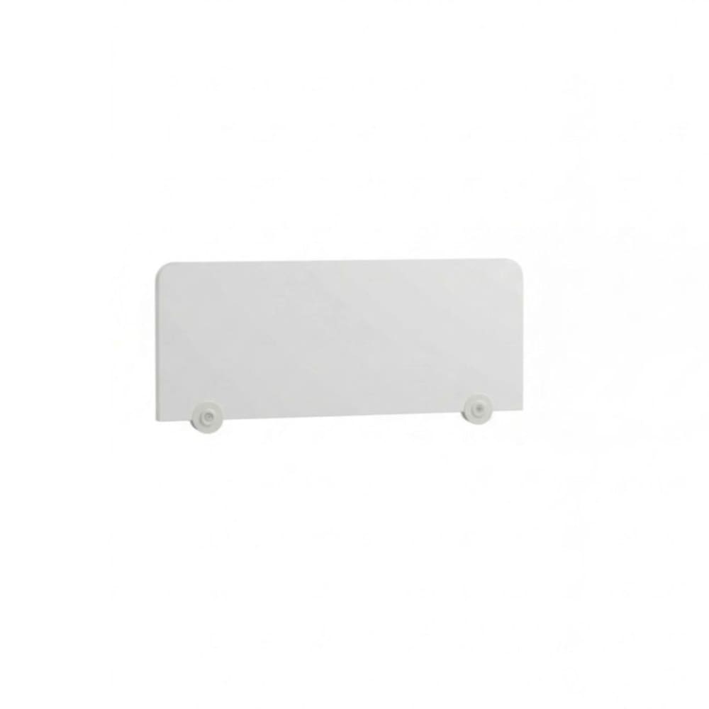 Barrière lit pour tête de lit mélamine blanc 33.8x94x2.5cm