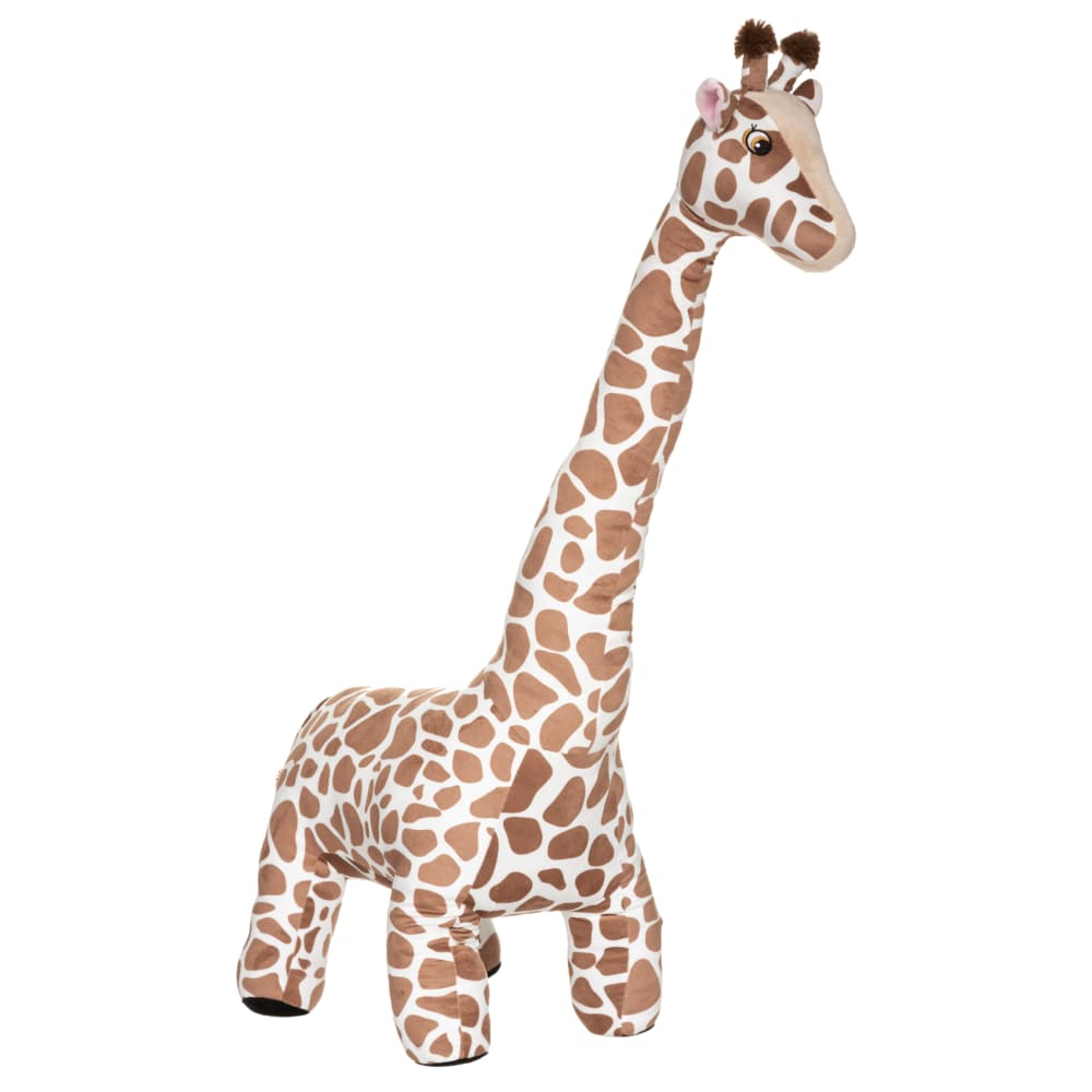 Peluche girafe xl polyester orange foncé 100x40 cm