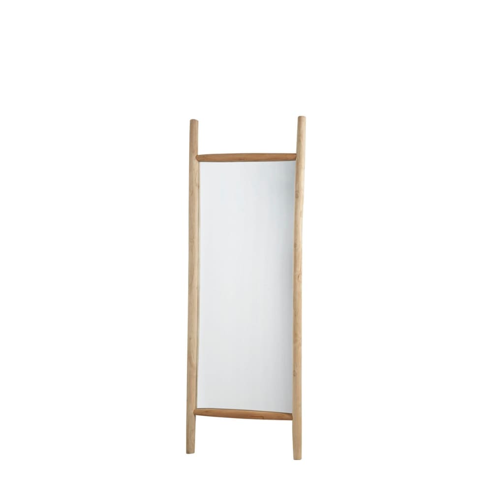 Miroir à poser en teck massif
