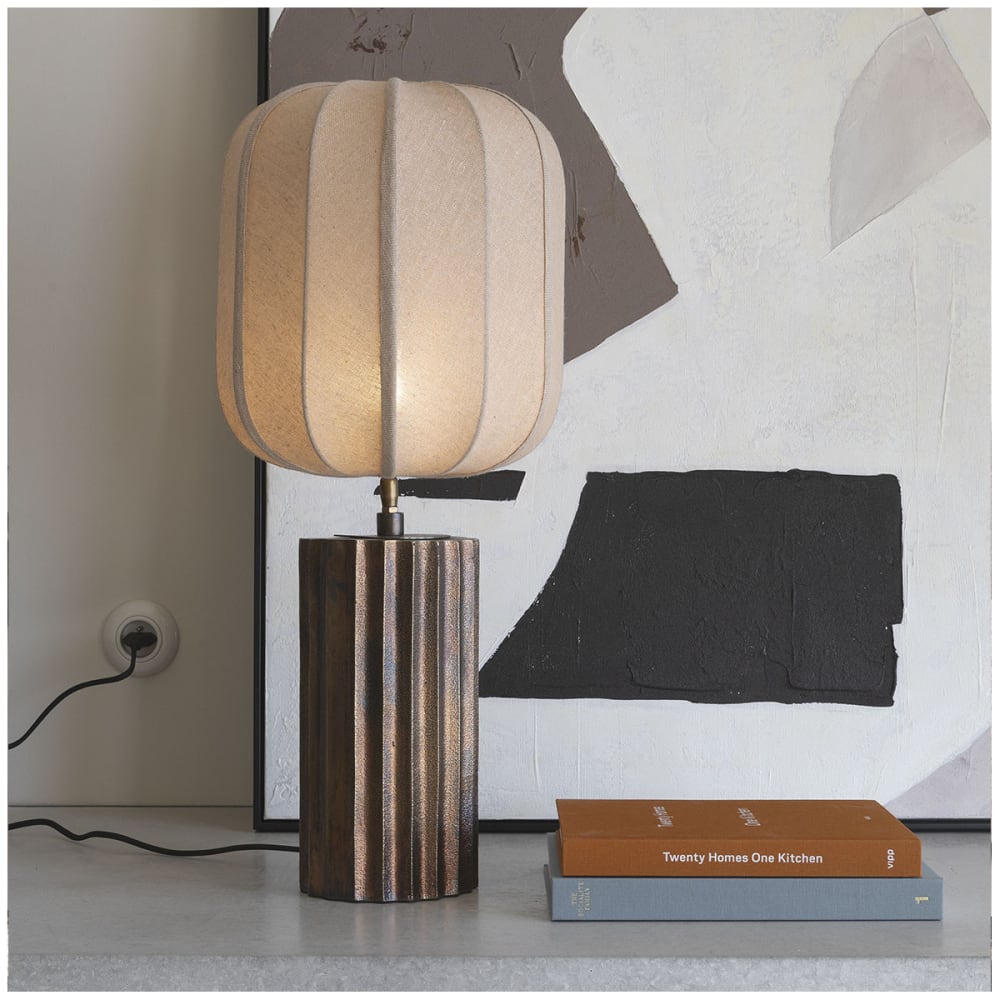 Abat-jour en toile de jute - ø 30 cm