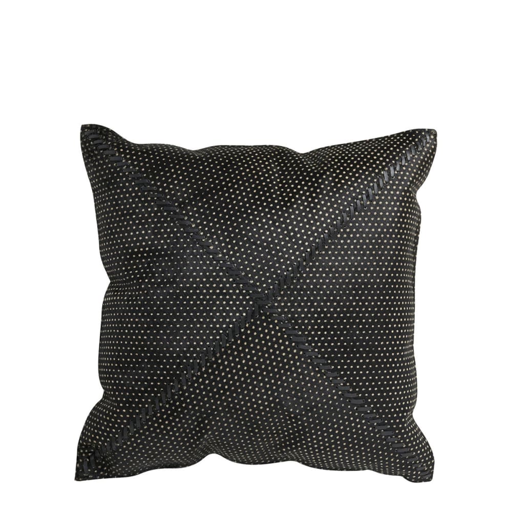 Coussin en cuir - marron