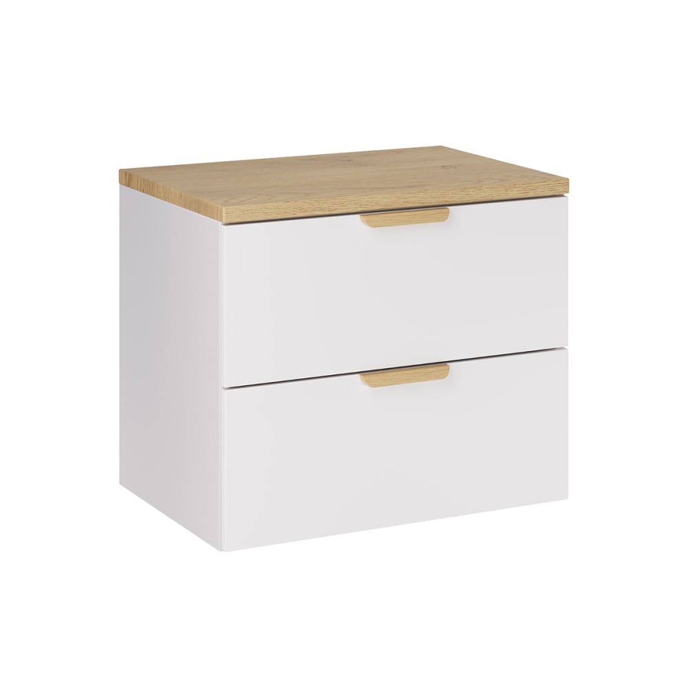 Meuble sous-vasque plan de toilette stratifiés blanc
