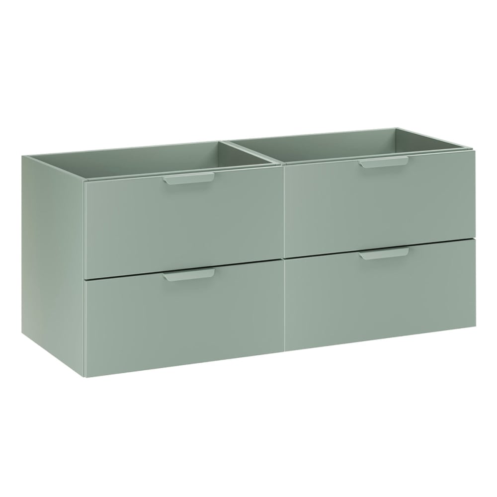 Petits meubles Waschtischunterschrank 120cm Mattgrün Laminierte Platten Grün - Spanplatte