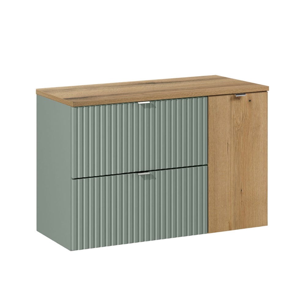 Meuble sous-vasque 90cm stratifiés vert