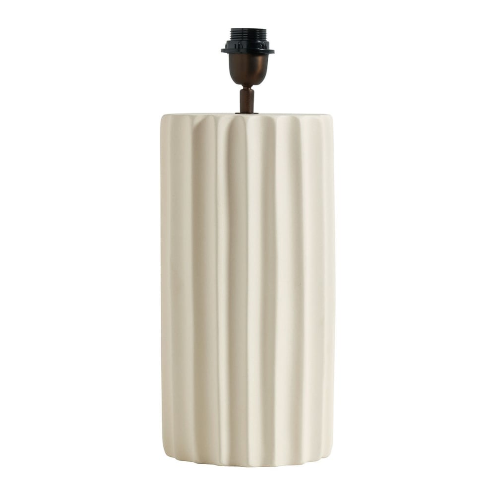 Pied de lampe en céramique blanche - ø 17 x 50 cm — vue 4