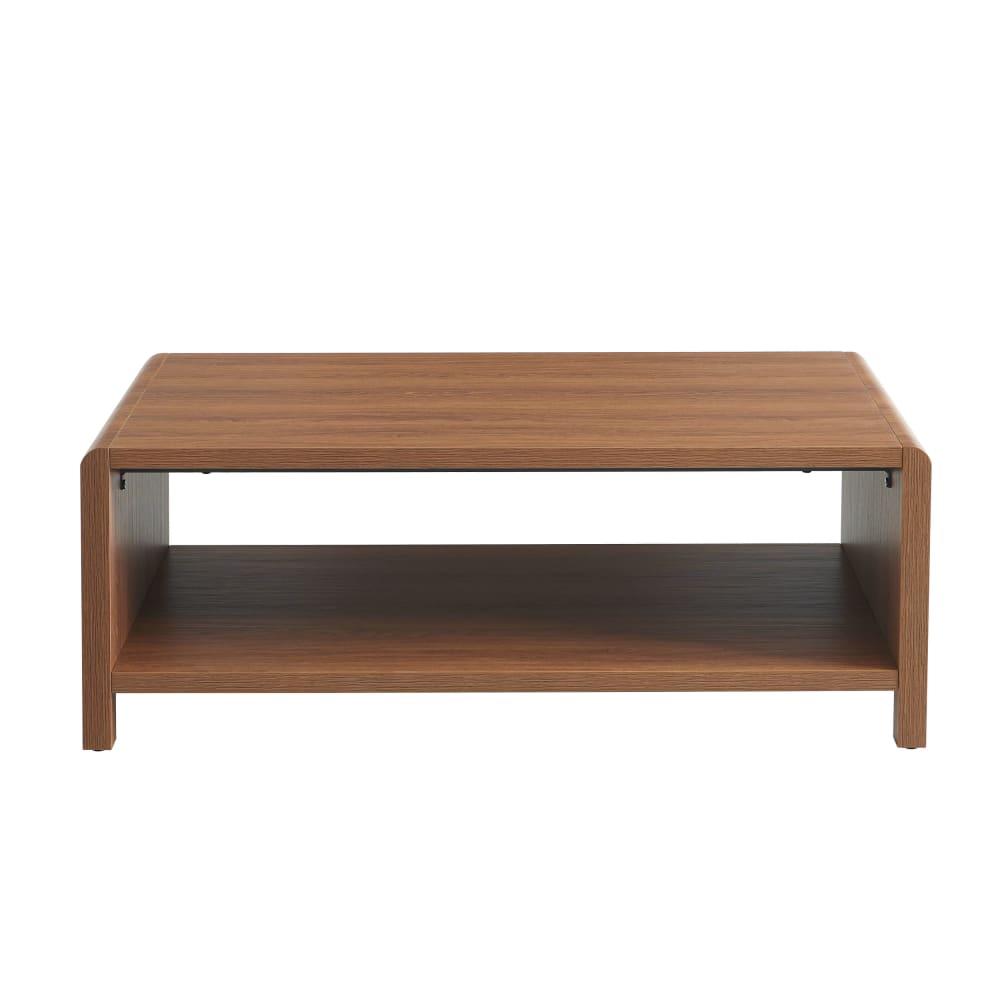 Table basse  effet noyer
