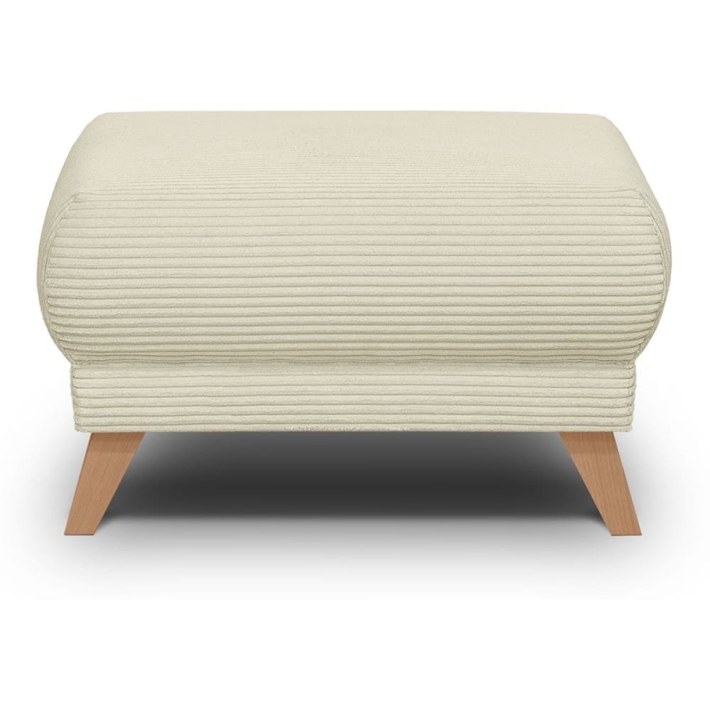 pouf en velours côtelé