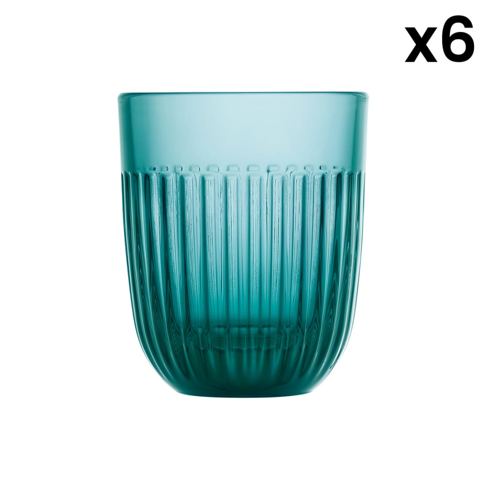 La Rochére 6 Wassergläser aus Glas in Blau Blau Glas