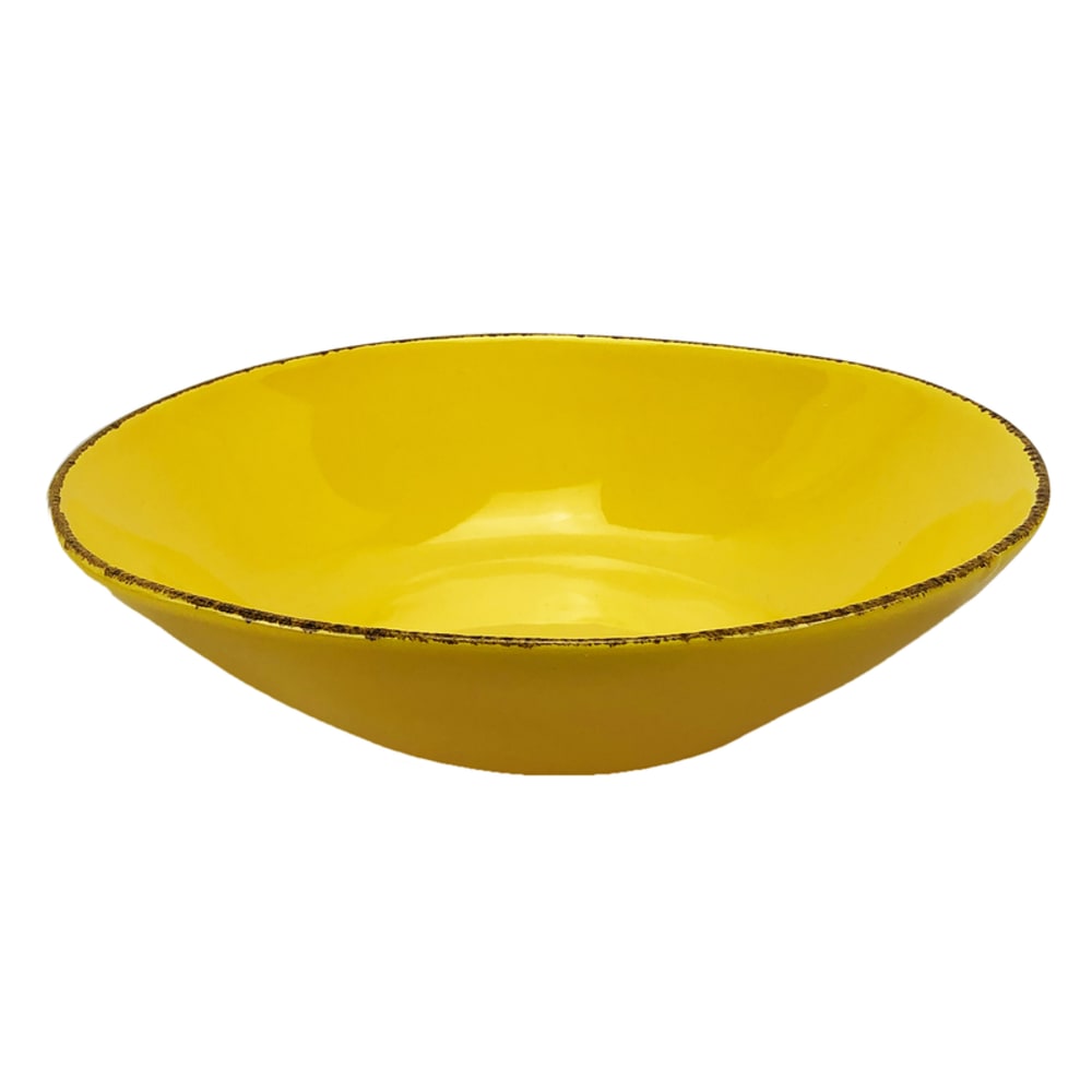 Saladier en céramique jaune