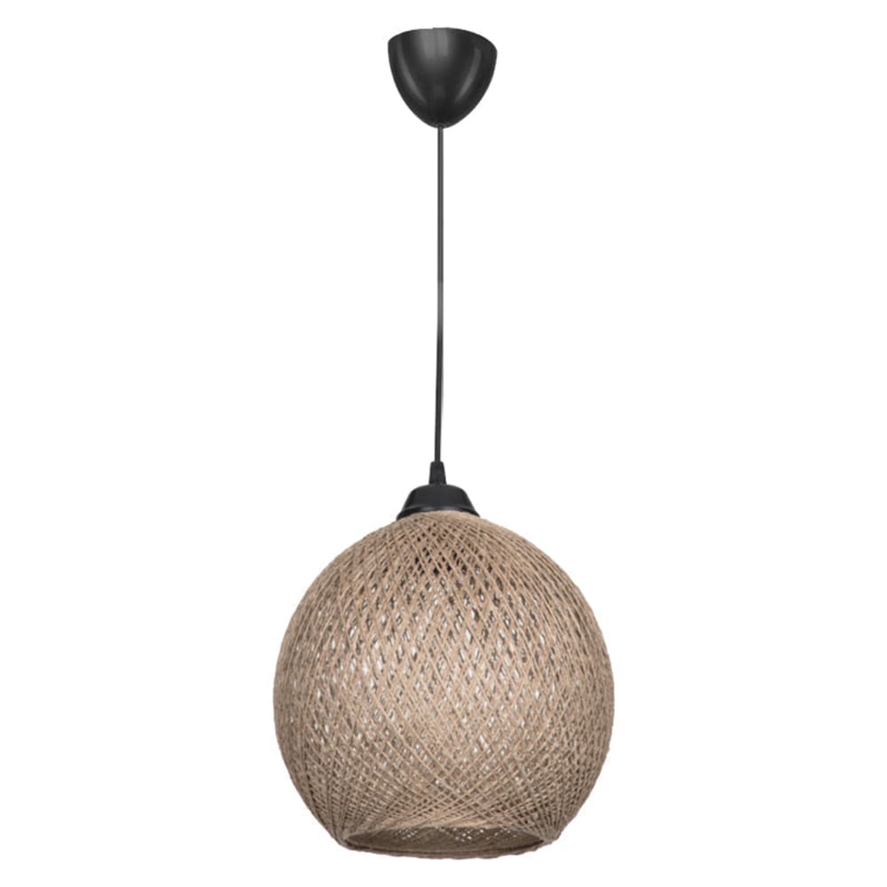 Suspension luminaire e27 marron et noir 22x65 cm Suspension luminaire e27 marron et noir 22x65 cm