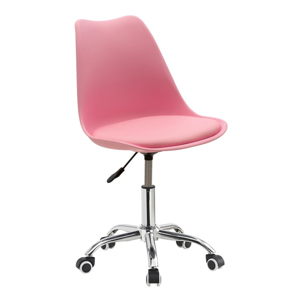 Chaise de bureau rose 48x57x93 cm