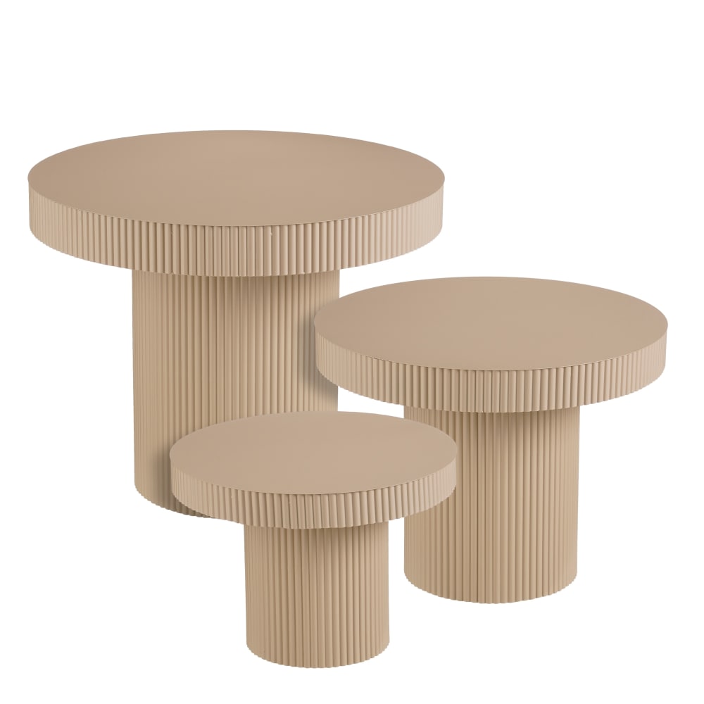 Table d'appoint marron - fer