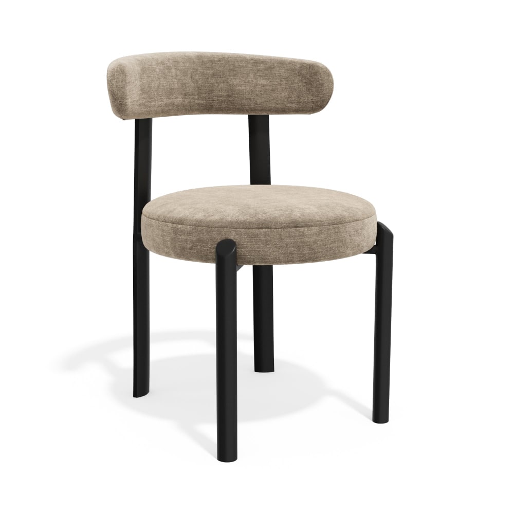 Lot de 2 chaises en tissu - toucher